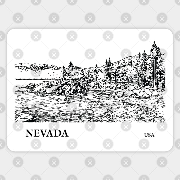 Nevada USA Sticker by Lakeric